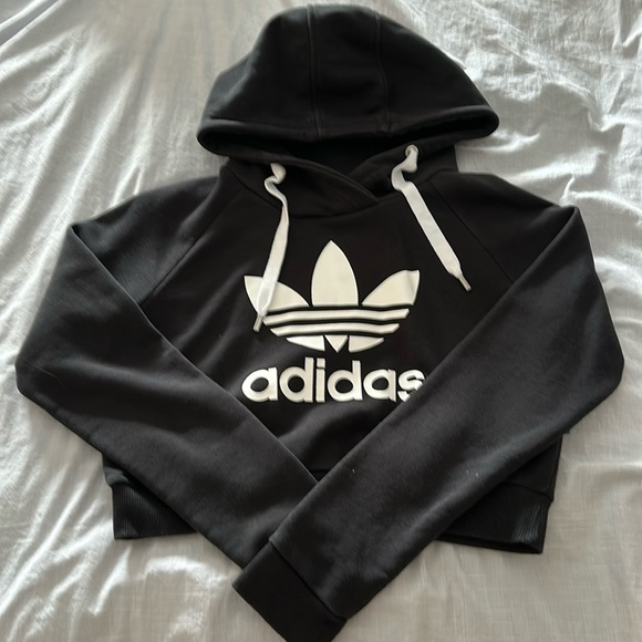 adidas Sweaters - Adidas crop hoodie